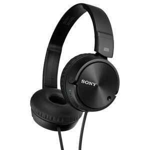 Sony Noise Canceling On-Ear Wired Headphones (MDRZX110NC) & Case Included
